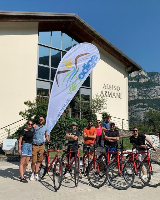 Today a bike ride among the precious vineyards of the Albino Armani winery and the wonders ...
